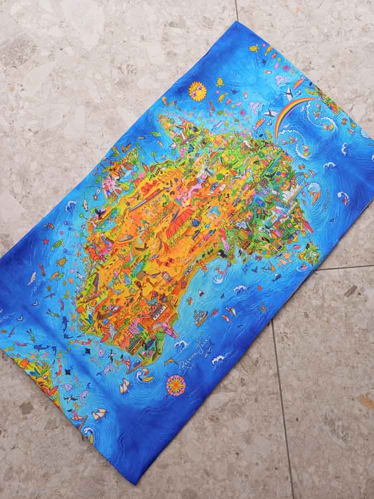 The Great Australian Map Pillow Case