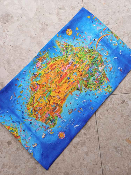 The Great Australian Map Pillow Case