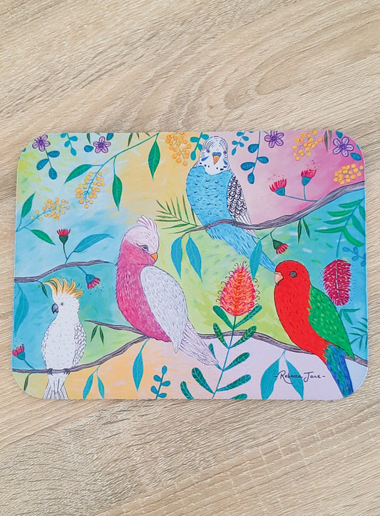 Colourful Birds of Australia Galah Placemat