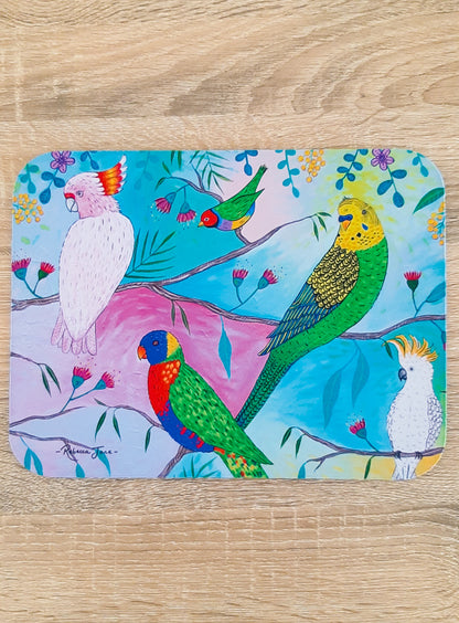 Colourful Birds of Australia Rainbow Lorikeet Placemat