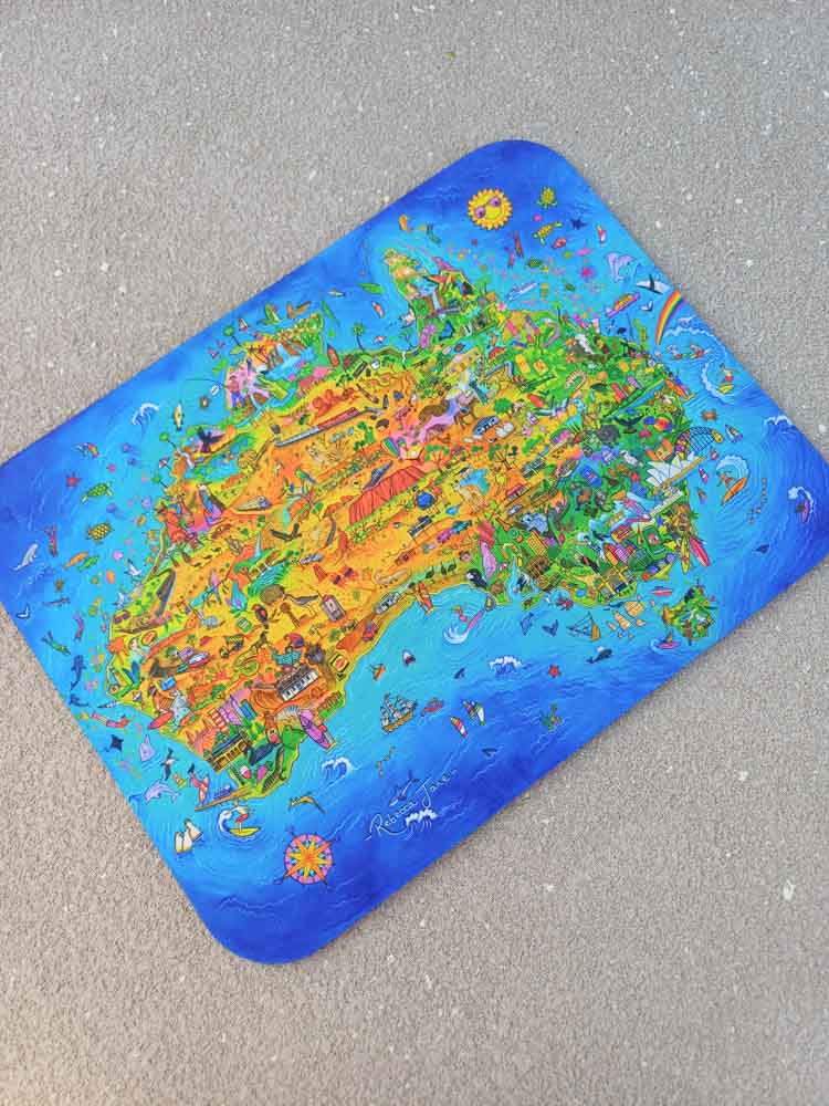 The Great Australian Map Placemat