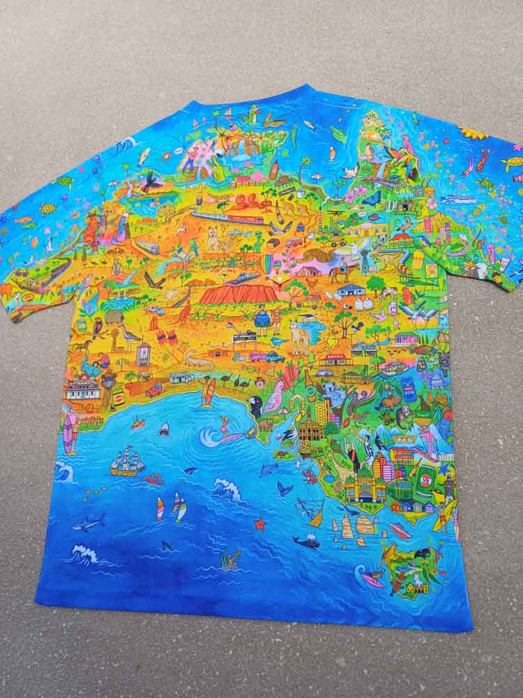 The Great Australian Map T-Shirt (Full Map)
