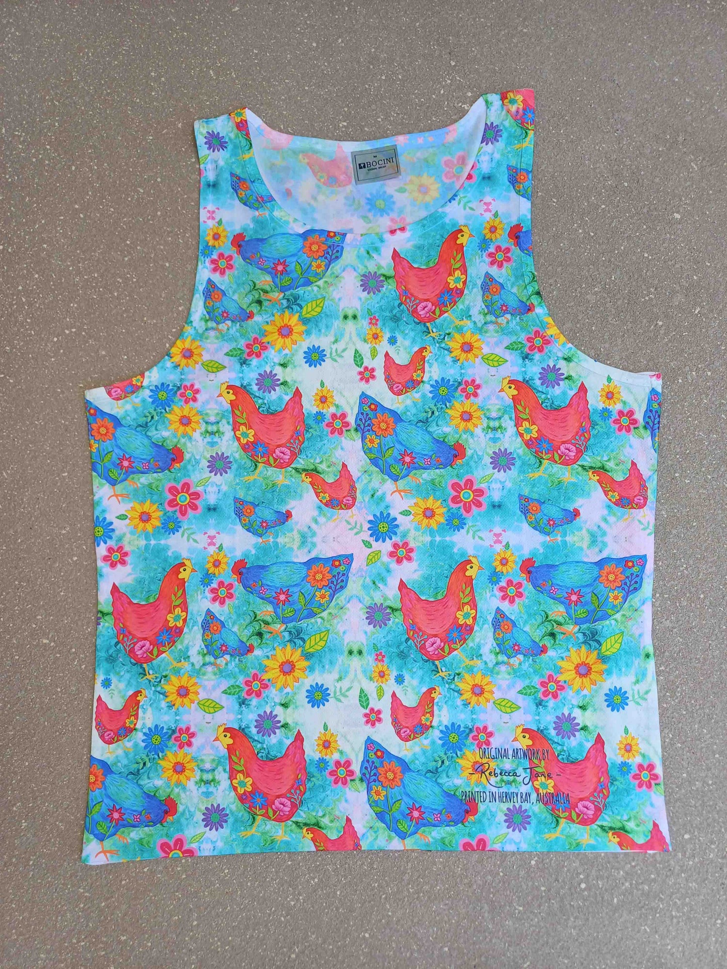 Garden Chooks Singlet