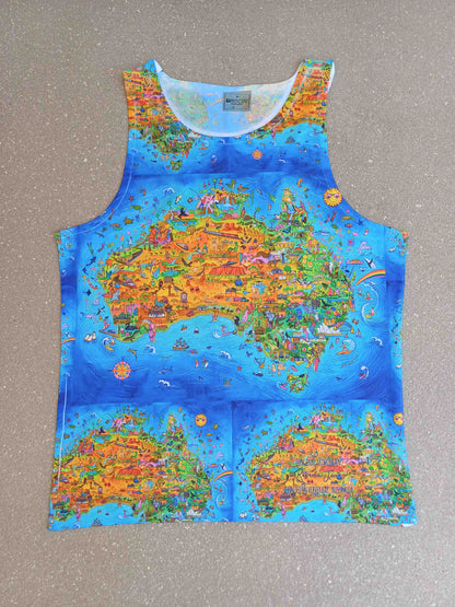 The Great Australian Map Singlet
