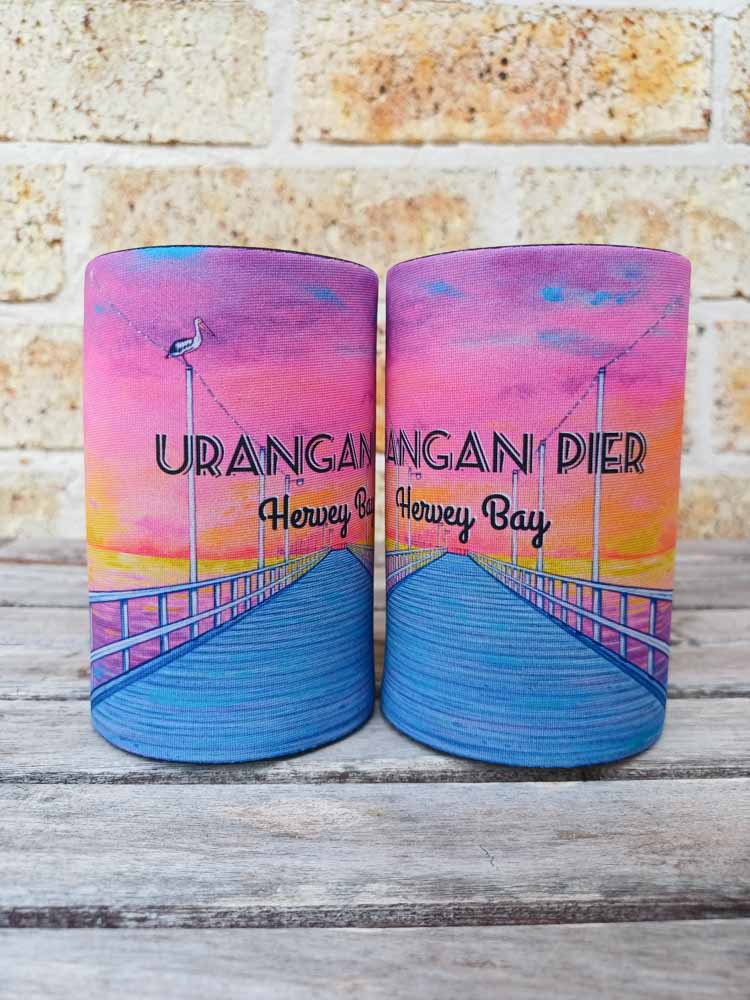 Peaceful Pier Stubby Cooler