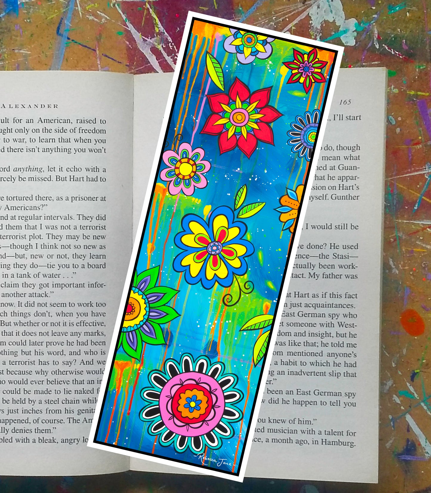 Summer Flowers Bookmark