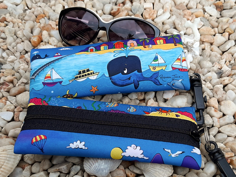 Whale Town Sunglass Case
