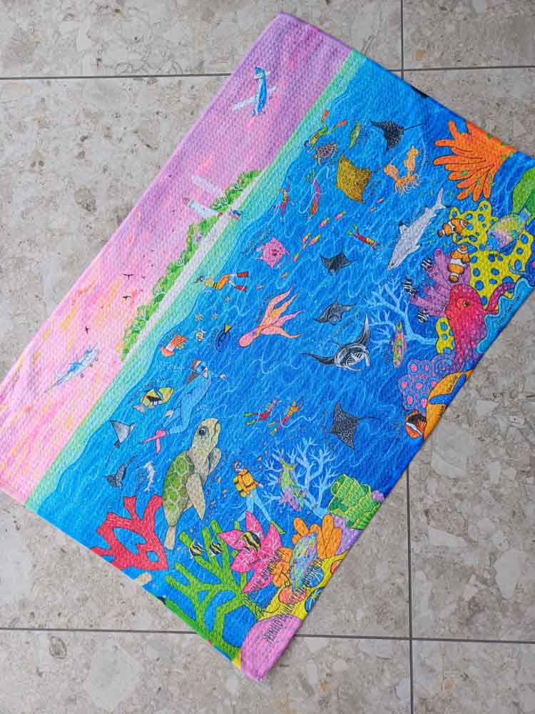 Island Vibes Tea Towel