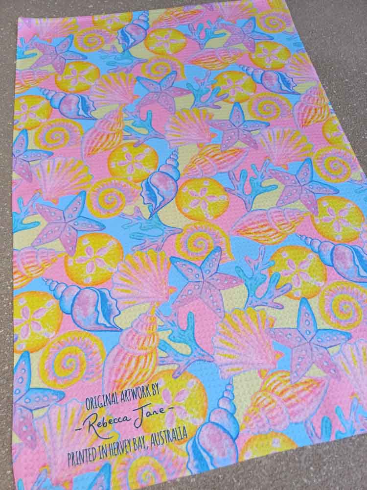 Seashells Tea Towel