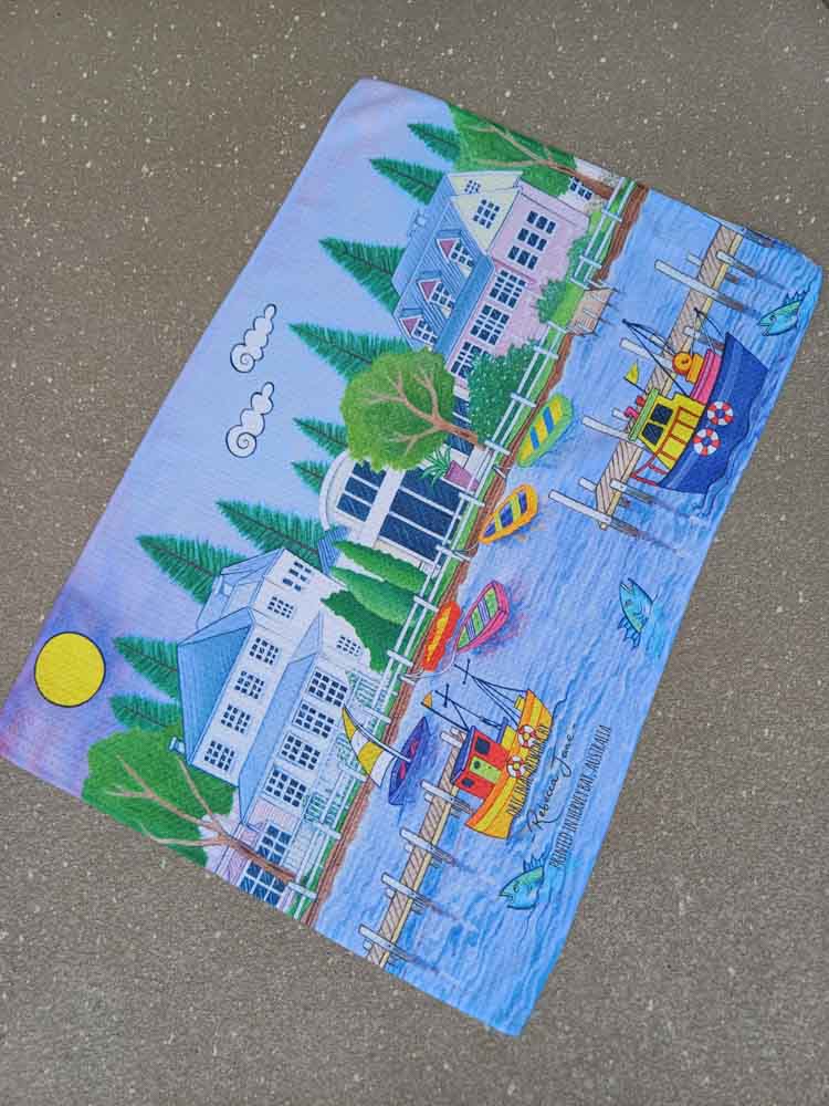 Port Fairy Summer Tea Towel