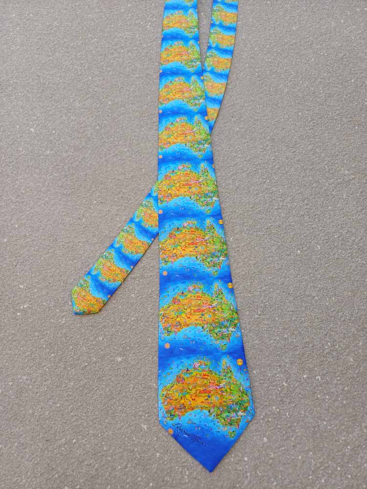 The Great Australian Map Tie (Full Map)