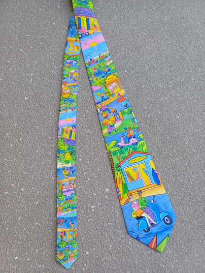 Vespas for Days Tie