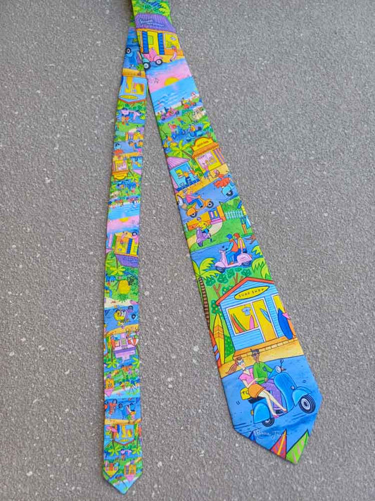 Vespas for Days Tie