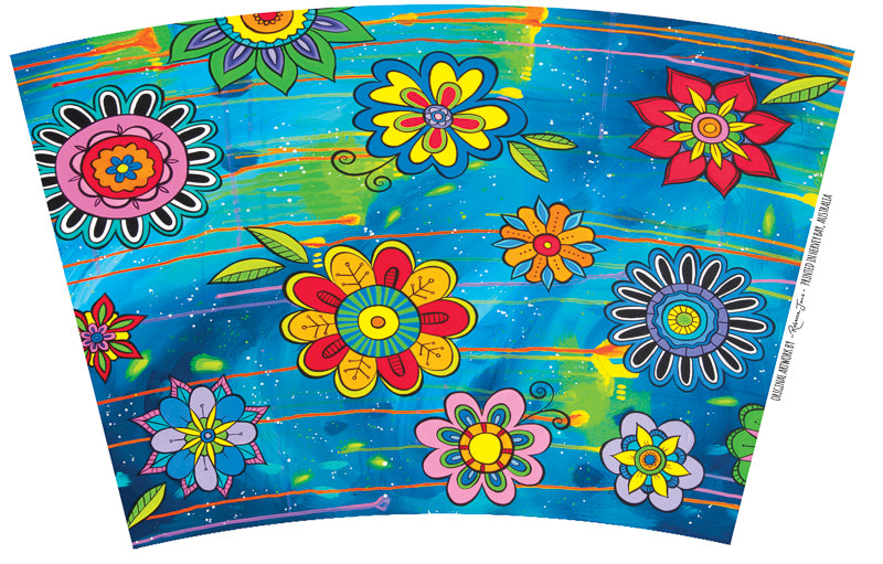 Summer Flowers Travel Mug - Stainless Steel