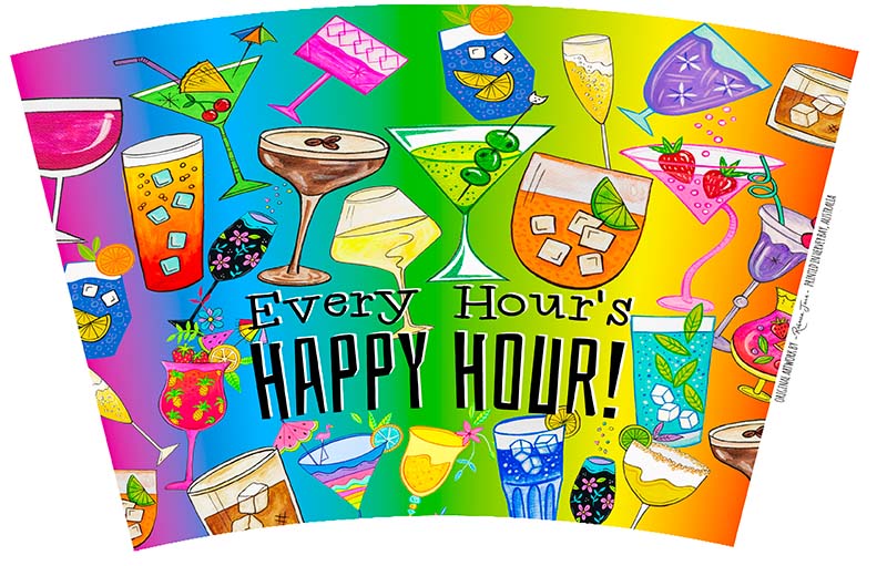 Happy Hour Travel Mug - Stainless Steel