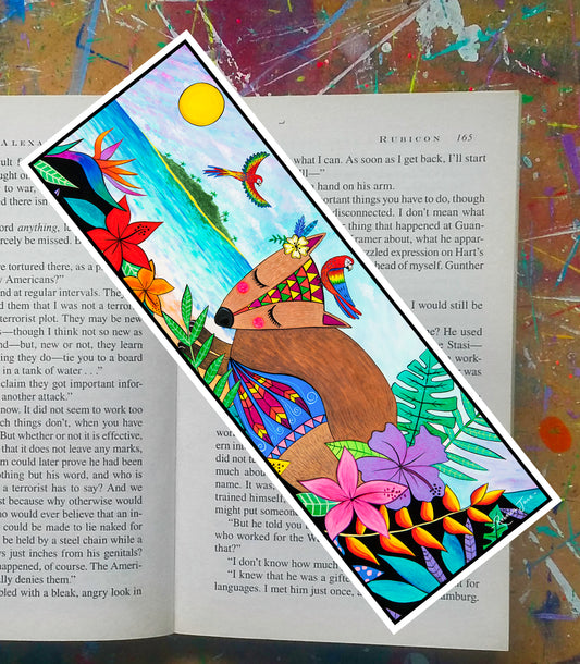Tropical Fox Bookmark