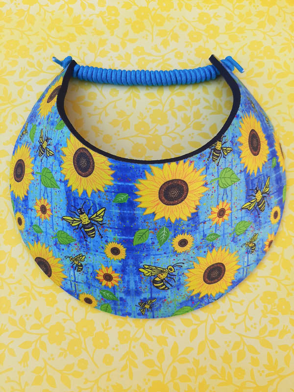 Sunflowers n Bees Visor