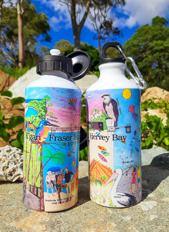 Best of Fraser Coast Central Station 600ml Aluminium Water Bottle