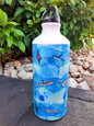 Deep Blue 600ml Aluminium Water Bottle