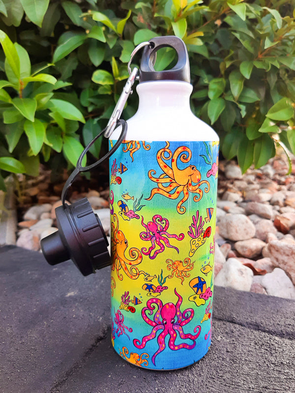 Octopus's Garden 600ml Aluminium Water Bottle