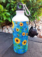 Sunflowers n Bees 600ml Aluminium Water Bottle