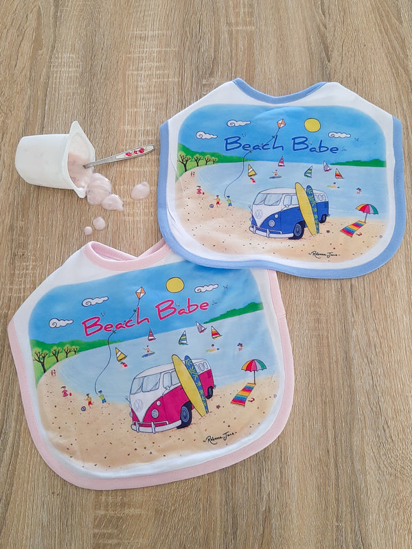 Beach Kombi Baby Bib