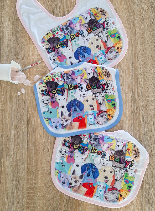 Dashing Dogs Baby Bib