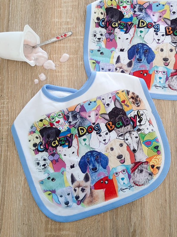 Dashing Dogs Baby Bib