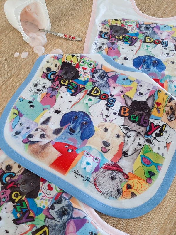 Dashing Dogs Baby Bib