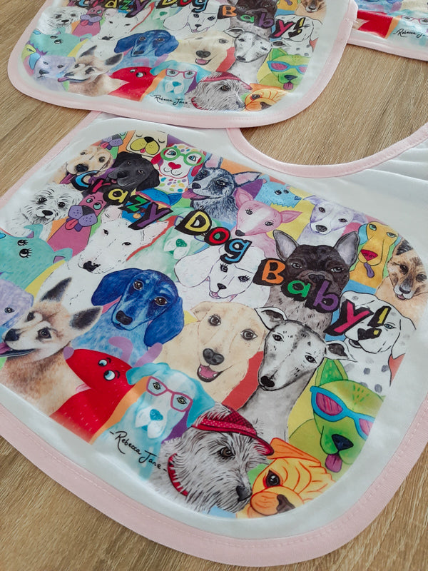 Dashing Dogs Baby Bib