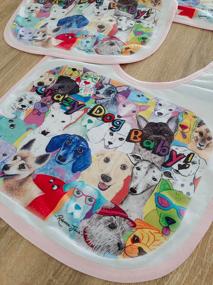 Dashing Dogs Baby Bib