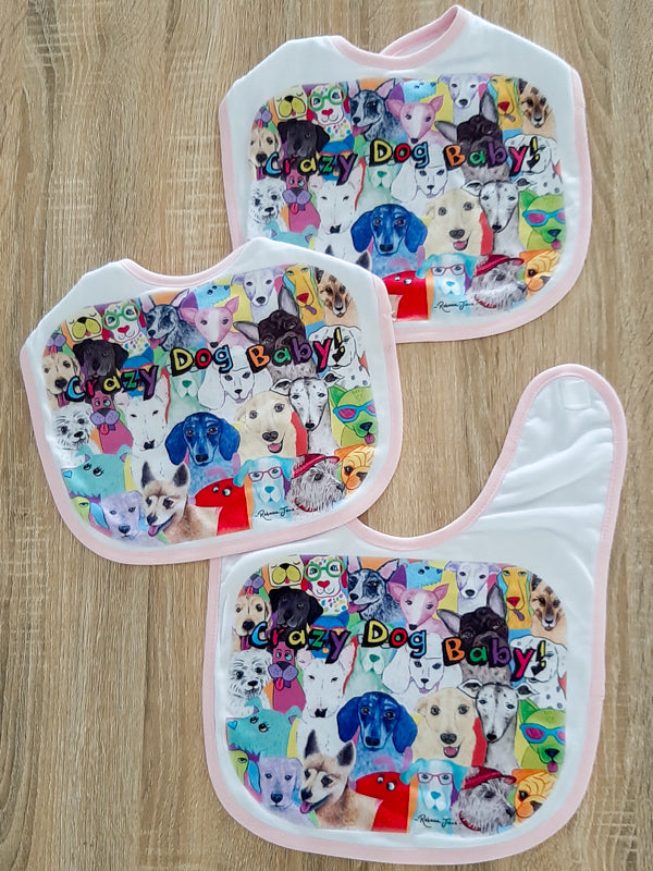 Dashing Dogs Baby Bib