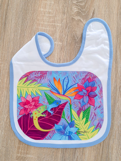 Groovy Gecko Baby Bib