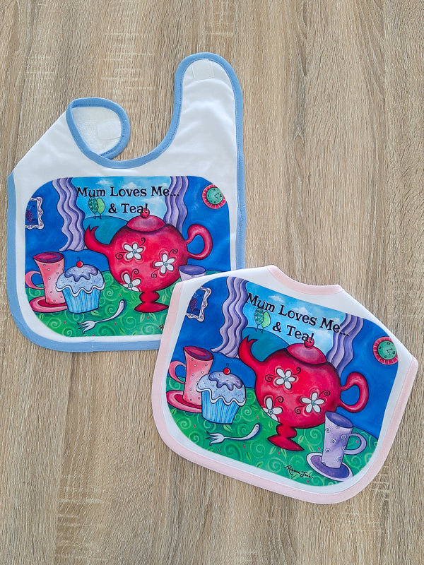 Tea Party Baby Bib