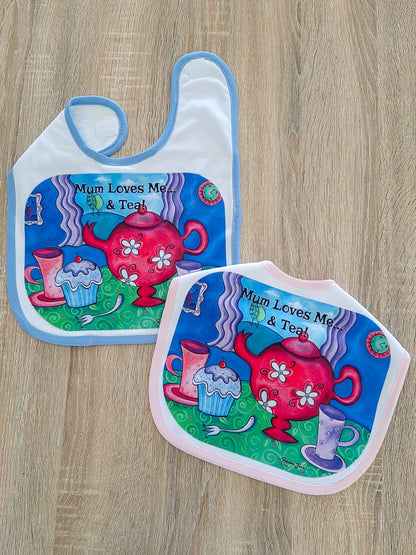 Tea Party Baby Bib