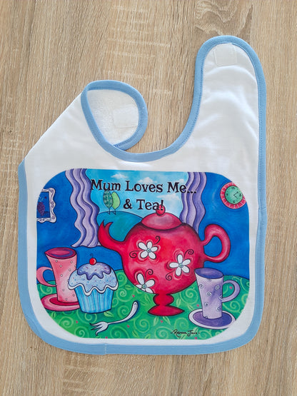 Tea Party Baby Bib