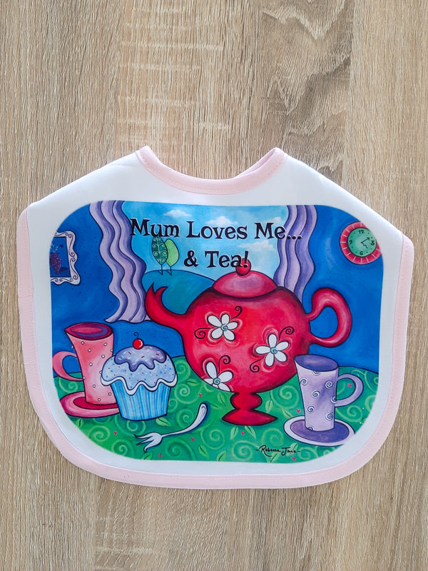Tea Party Baby Bib