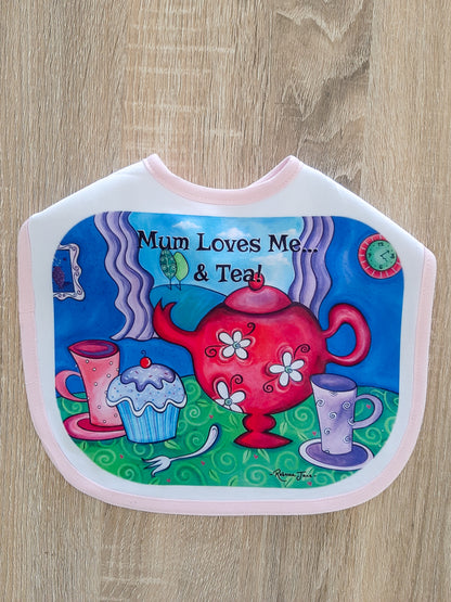 Tea Party Baby Bib