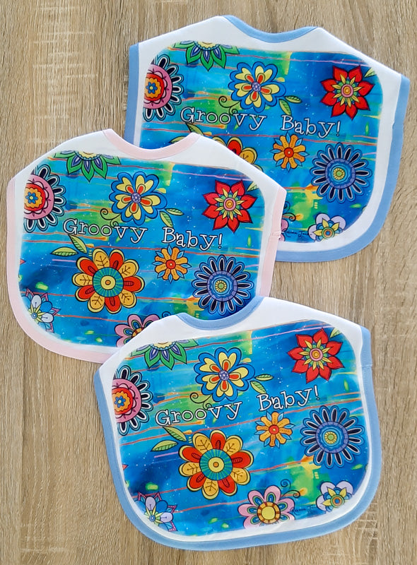 Summer Flowers Baby Bib