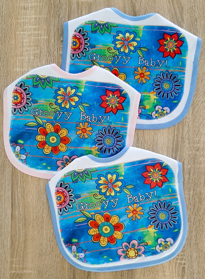 Summer Flowers Baby Bib