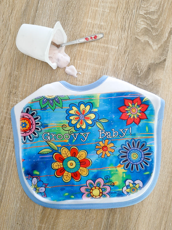 Summer Flowers Baby Bib