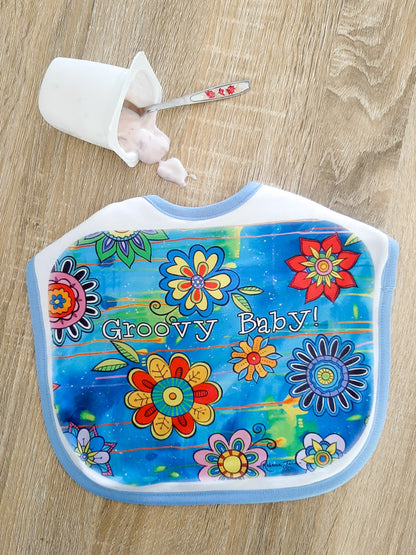 Summer Flowers Baby Bib