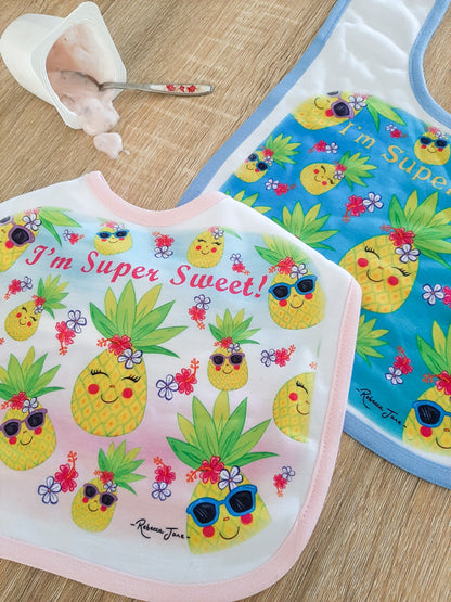 Sweet Pineapples Baby Bib