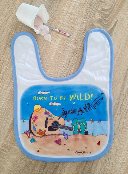 Tunes by the Sea Baby Bib