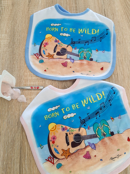 Tunes by the Sea Baby Bib