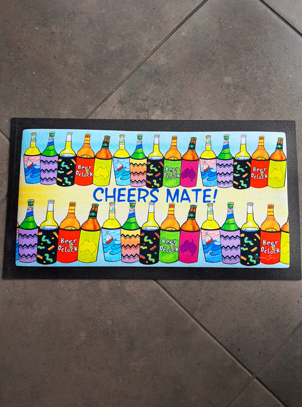 Cheers Mate Bar Mat