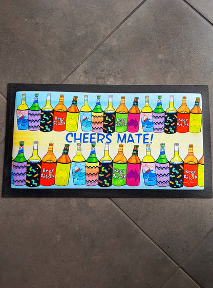 Cheers Mate Bar Mat