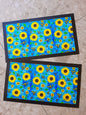 Sunflowers n Bees Bar Mat