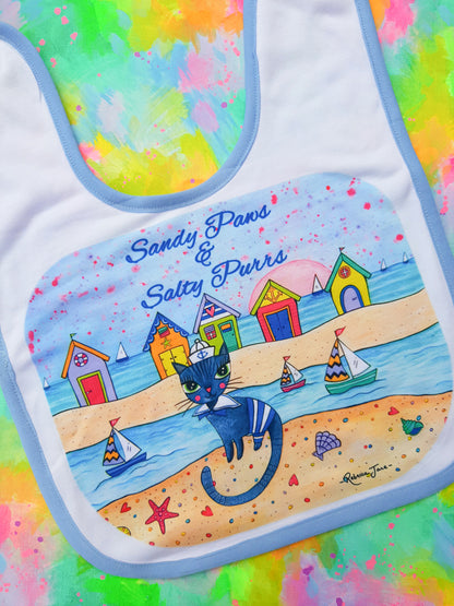 Sailor Cat Baby Bib