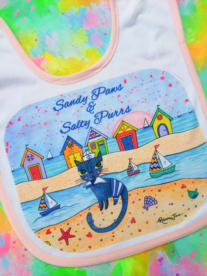 Sailor Cat Baby Bib
